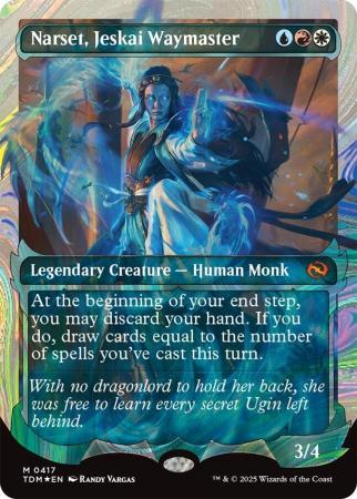 Narset, Jeskai Waymaster (Showcase) (Halo Foil) - 0417 - Foil