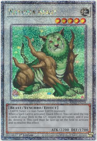 Naturia Beast (Quarter Century Secret Rare) (RA03-EN238) - Quarter Century Bonanza Quarter Century Secret Rare 1st Edition