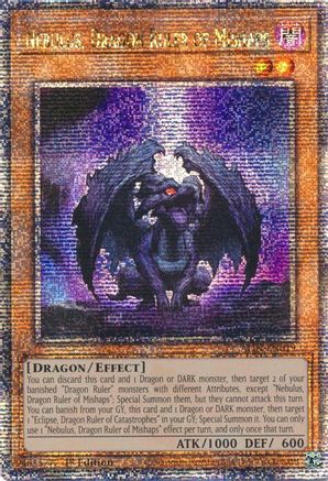 Nebulus, Dragon Ruler of Mishaps (Quarter Century Secret Rare) (ALIN-EN019) - Alliance Insight Quarter Century Secret Rare 1st Edition