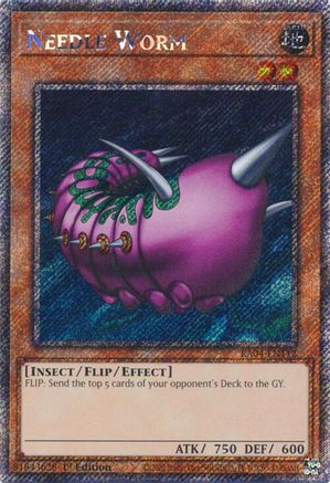 Needle Worm (Platinum Secret Rare) (RA04-EN112) - Quarter Century Stampede Platinum Secret Rare 1st Edition