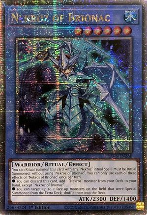 Nekroz of Brionac (Quarter Century Secret Rare) (RA03-EN260) - Quarter Century Bonanza Quarter Century Secret Rare 1st Edition