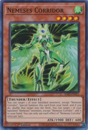 Nemeses Corridor (RA03-EN025) - Quarter Century Bonanza Super Rare 1st Edition