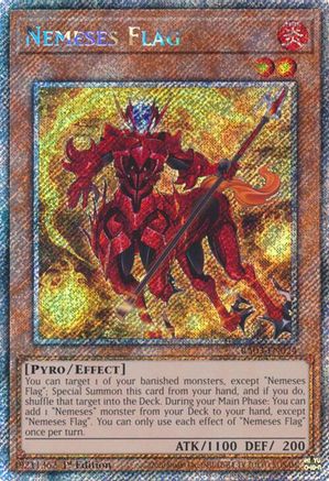 Nemeses Flag (Platinum Secret Rare) (RA03-EN024) - Quarter Century Bonanza Platinum Secret Rare 1st Edition