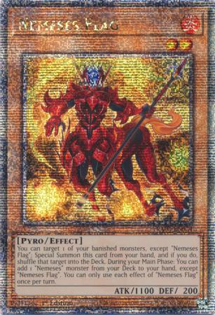 Nemeses Flag (Quarter Century Secret Rare) (RA03-EN024) - Quarter Century Bonanza Quarter Century Secret Rare 1st Edition