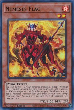 Nemeses Flag (UR) (RA03-EN024) - Quarter Century Bonanza Ultra Rare 1st Edition