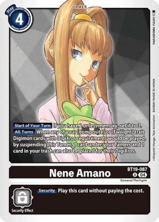 Nene Amano - BT19-087 U - Uncommon