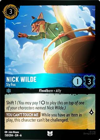 Nick Wilde - Sly Fox - 150/204 - Uncommon Cold Foil