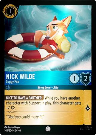 Nick Wilde - Soggy Fox - 148/204 - Common Cold Foil