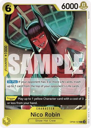 Nico Robin - OP09-107 - Rare Foil
