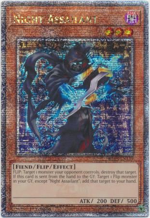 Night Assailant (Quarter Century Secret Rare) (RA03-EN139) - Quarter Century Bonanza Quarter Century Secret Rare 1st Edition