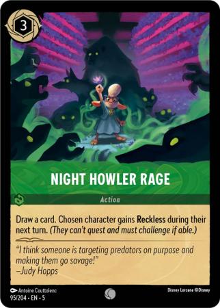 Night Howler Rage - 095/204 - Common Cold Foil
