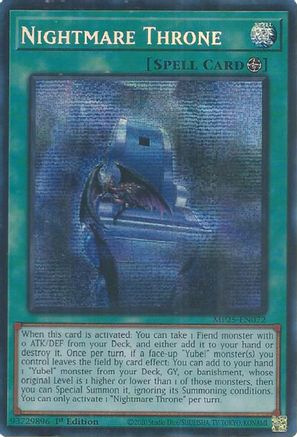 Nightmare Throne (MP25-EN072) - 2025 Mega-Pack Prismatic Secret Rare 1st Edition