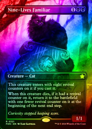 Nine-Lives Familiar (Borderless) - 0321 - Foil