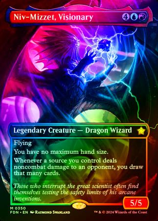 Niv-Mizzet, Visionary (Borderless) - 0350 - Foil