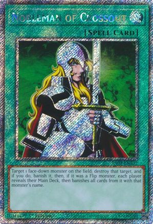Nobleman of Crossout (Platinum Secret Rare) (RA03-EN102) - Quarter Century Bonanza Platinum Secret Rare 1st Edition