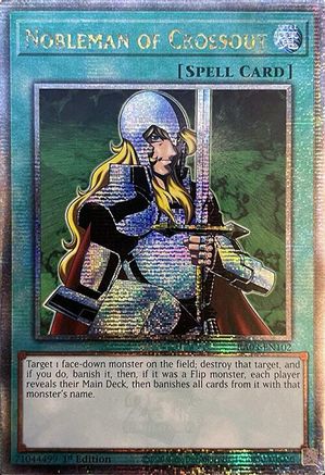 Nobleman of Crossout (Quarter Century Secret Rare) (RA03-EN102) - Quarter Century Bonanza Quarter Century Secret Rare 1st Edition