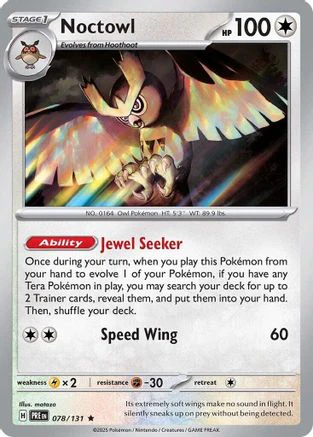 Noctowl - 078/131 - Reverse Holo Rare
