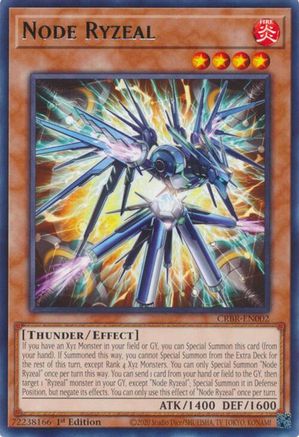 Node Ryzeal (CRBR-EN002) - Crossover Breakers Rare 1st Edition