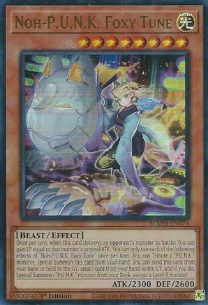 Noh-P.U.N.K. Foxy Tune (BLMM-EN074) - Battles of Legend: Monster Mayhem Ultra Rare 1st Edition