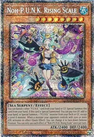 Noh-P.U.N.K. Rising Scale (Starlight Rare) (BLMM-EN050) - Battles of Legend: Monster Mayhem Starlight Rare 1st Edition