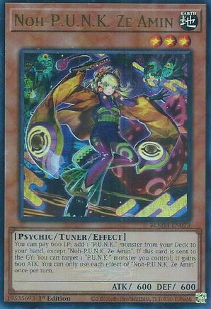 Noh-P.U.N.K. Ze Amin (BLMM-EN073) - Battles of Legend: Monster Mayhem Ultra Rare 1st Edition