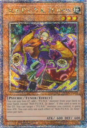 Noh-P.U.N.K. Ze Amin (Quarter Century Secret Rare) (RA04-EN293) - Quarter Century Stampede Quarter Century Secret Rare 1st Edition