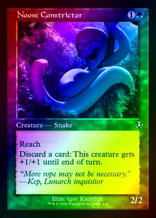 Noose Constrictor (Retro Frame) - 0415 - Foil