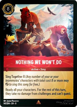 Nothing We Won't Do - 147/204 - Rare Cold Foil