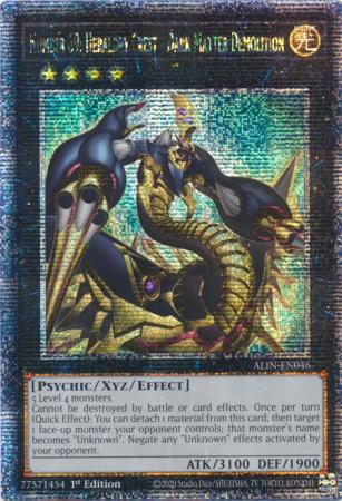 Number 69: Heraldry Crest - Dark Matter Demolition (Quarter Century Secret Rare) (ALIN-EN046) - Alliance Insight Quarter Century Secret Rare 1st Edition