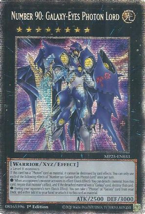 Number 90: Galaxy-Eyes Photon Lord (MP25-EN033) - 2025 Mega-Pack Starlight Rare 1st Edition
