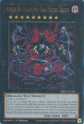 Number 95: Galaxy-Eyes Dark Matter Dragon (MP25-EN300) - 2025 Mega-Pack Ultra Rare 1st Edition
