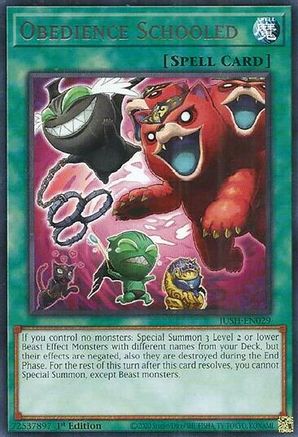 Obedience Schooled (JUSH-EN029) - Justice Hunters Rare 1st Edition