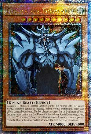 Obelisk the Tormentor (Quarter Century Secret Rare) (RA04-EN116) - Quarter Century Stampede Quarter Century Secret Rare 1st Edition
