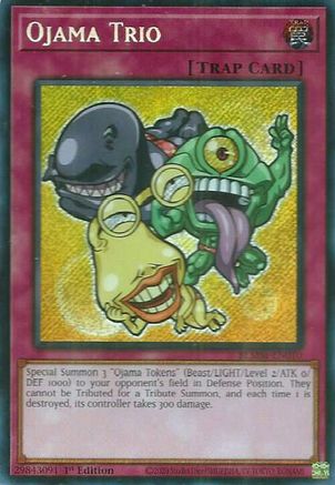 Ojama Trio (BLMM-EN010) - Battles of Legend: Monster Mayhem Secret Rare 1st Edition