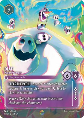 Olaf - Happy Passenger - 209/204 - Enchanted Holofoil