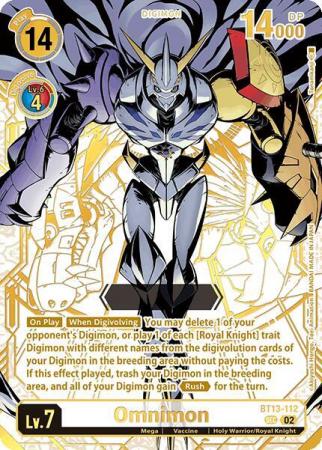 Omnimon (Rare Pull) - BT13-112 SEC - Secret Rare
