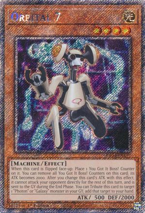 Orbital 7 (Platinum Secret Rare) (RA04-EN197) - Quarter Century Stampede Platinum Secret Rare 1st Edition