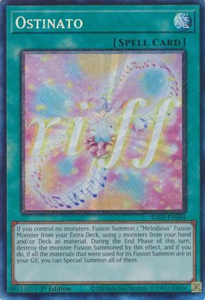 Ostinato (PCR) (RA03-EN064) - Quarter Century Bonanza Prismatic Collector's Rare 1st Edition