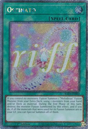 Ostinato (Platinum Secret Rare) (RA03-EN064) - Quarter Century Bonanza Platinum Secret Rare 1st Edition
