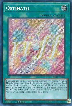 Ostinato (Secret Rare) (RA03-EN064) - Quarter Century Bonanza Secret Rare 1st Edition