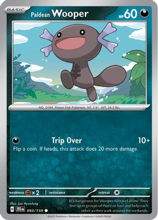 Paldean Wooper - 093/159 - Common Reverse Holo
