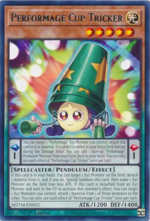 Performage Cup Tricker (MZTM-EN052) - Maze of the Master Rare 1st Edition