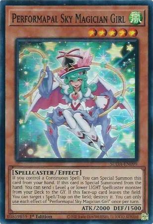 Performapal Sky Magician Girl (SUDA-EN099) - Supreme Darkness Super Rare 1st Edition