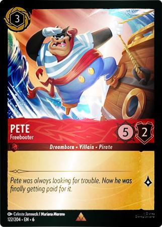 Pete - Freebooter - 122/204 - Rare Cold Foil