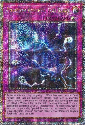 Phantom Knights' Fog Blade (Quarter Century Secret Rare) (RA04-EN264) - Quarter Century Stampede Quarter Century Secret Rare 1st Edition