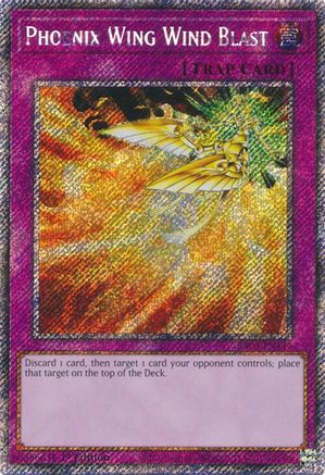 Phoenix Wing Wind Blast (Platinum Secret Rare) (RA03-EN149) - Quarter Century Bonanza Platinum Secret Rare 1st Edition