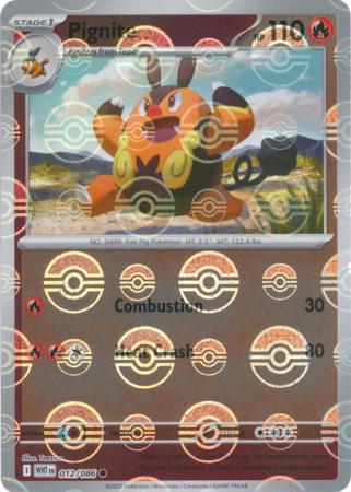 Pignite (Poke Ball Pattern) - 012/086 - Common Reverse Holo