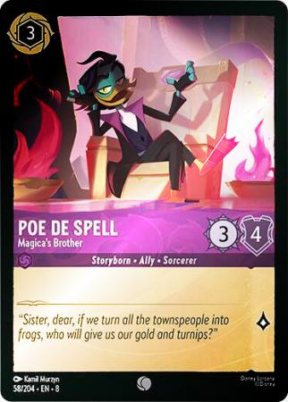 Poe De Spell - Magica's Brother - 058/204 - Common Cold Foil