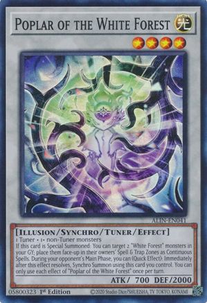 Poplar of the White Forest (ALIN-EN041) - Alliance Insight Super Rare 1st Edition