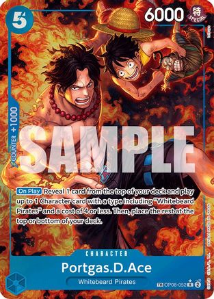 Portgas.D.Ace (TR) - OP08-052 - Treasure Rare Foil